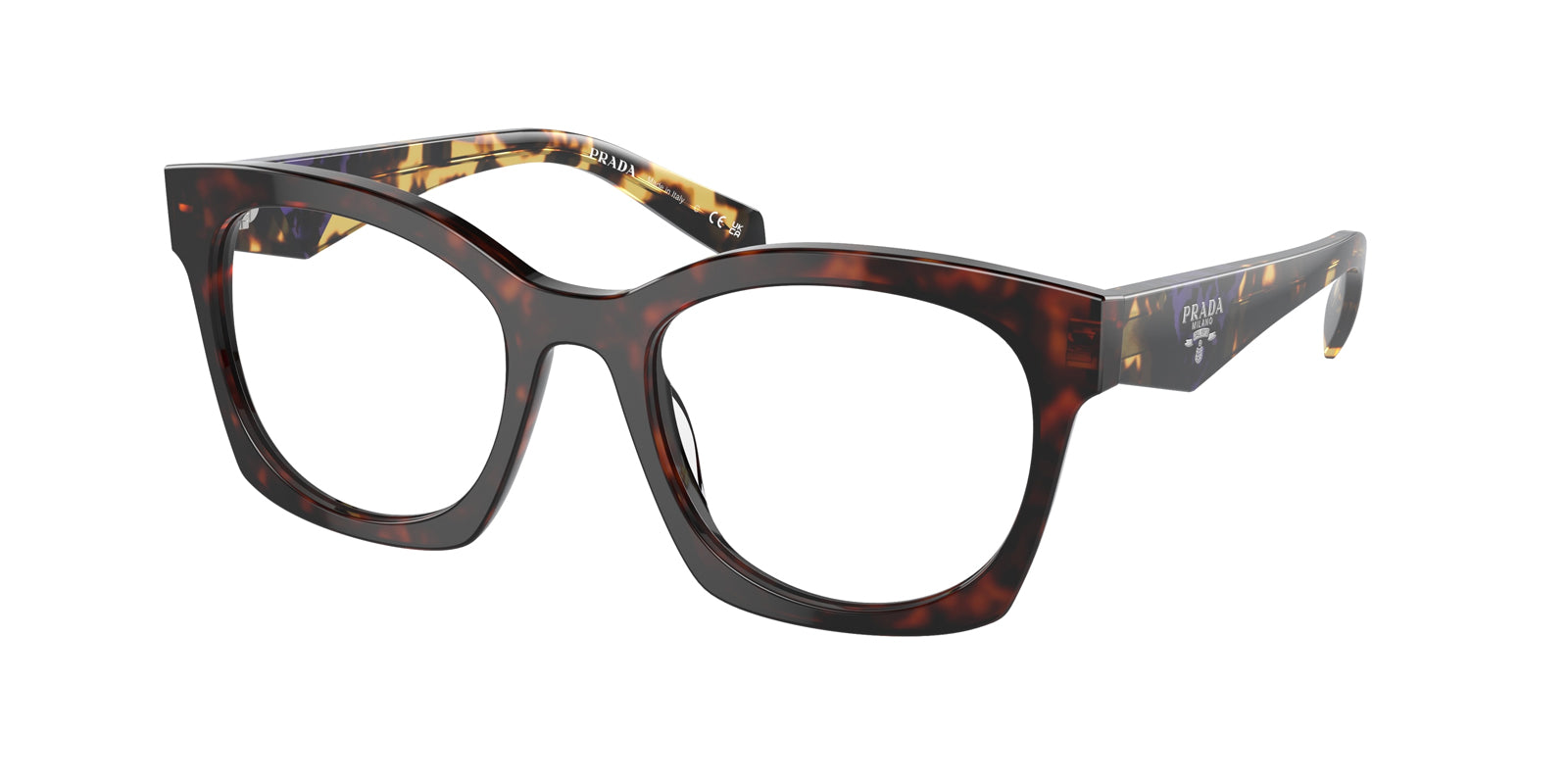 PRADA PR A05V 17N1O1 - Brown/Havana Acetate