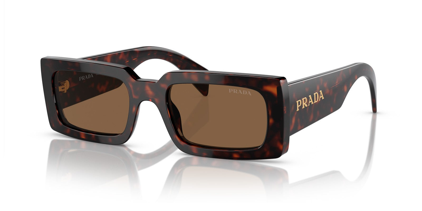 PRADA PR A07S 16N5Y1 - Brown/Havana Acetate