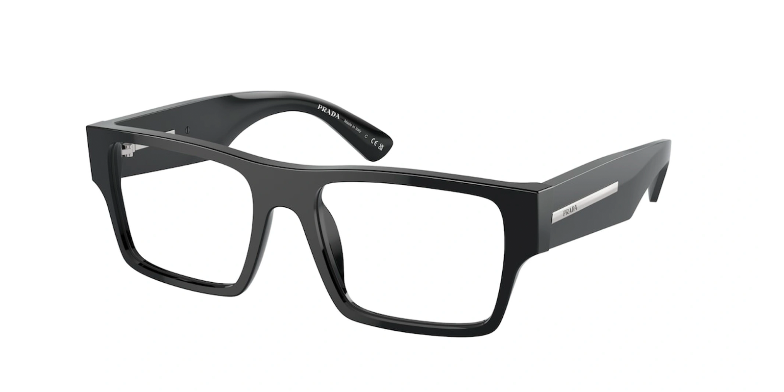 PRADA PR A08V 16K1O1 - Black Acetate