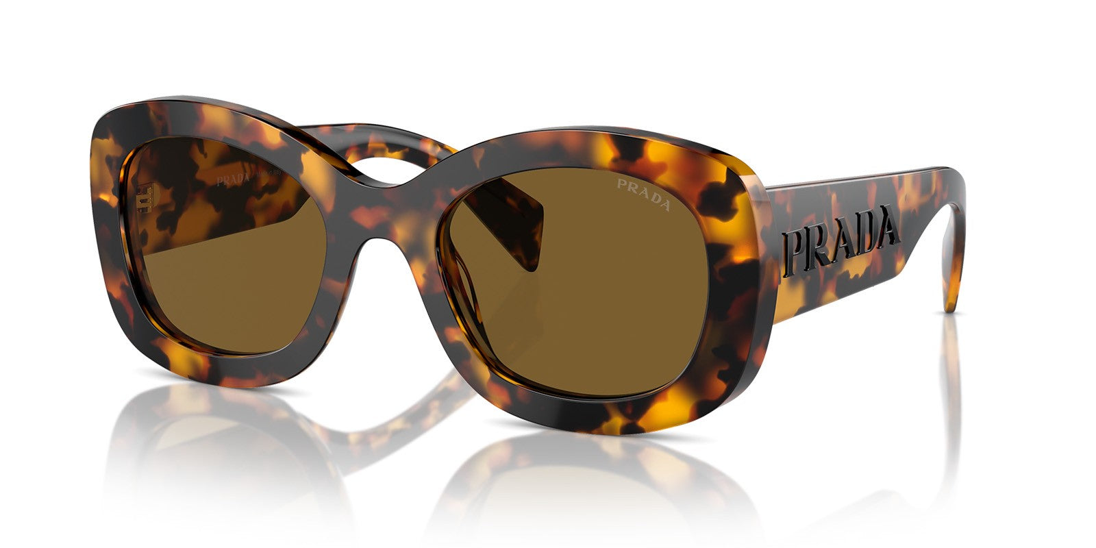 PRADA PR A13S VAU01T - Brown/Havana Acetate