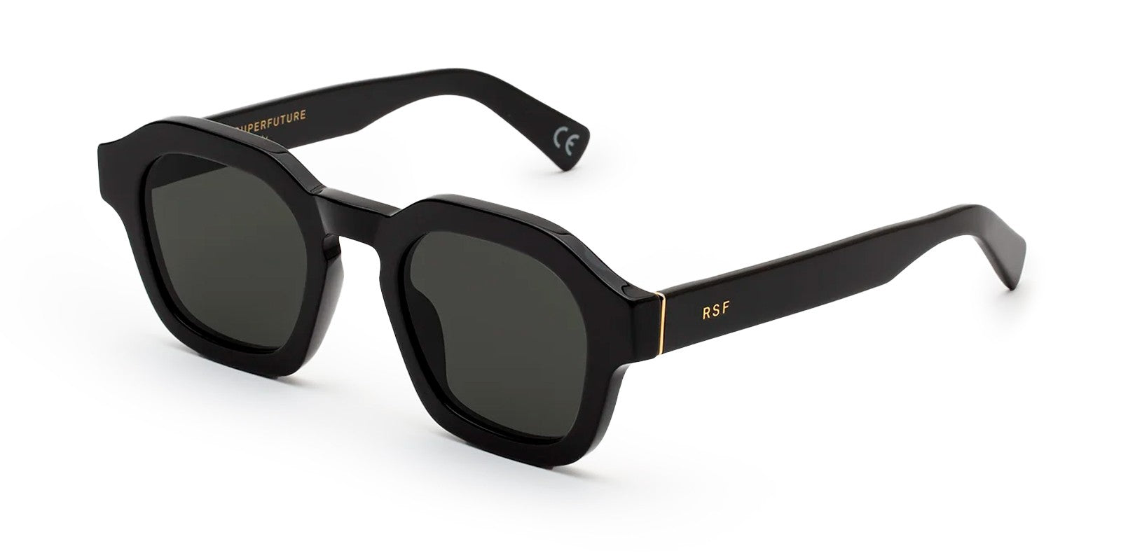 RETROSUPERFUTURE SALUTO BLACK 9FP - Black Acetate