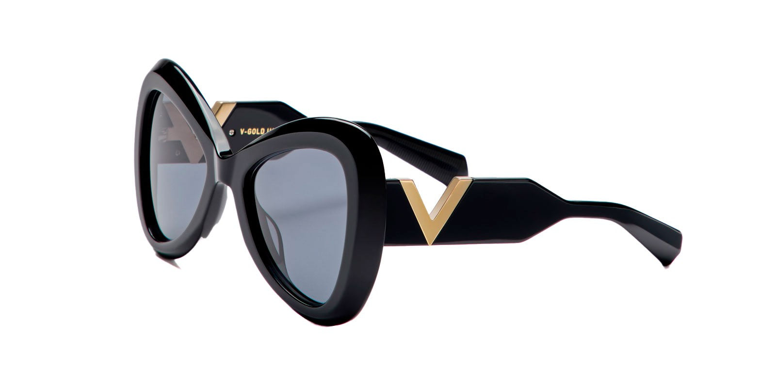 VALENTINO V-GOLD-III VLS138 A - Black Acetate