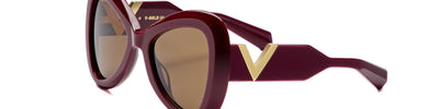 VALENTINO V-GOLD-III VLS138 B - Red Acetate