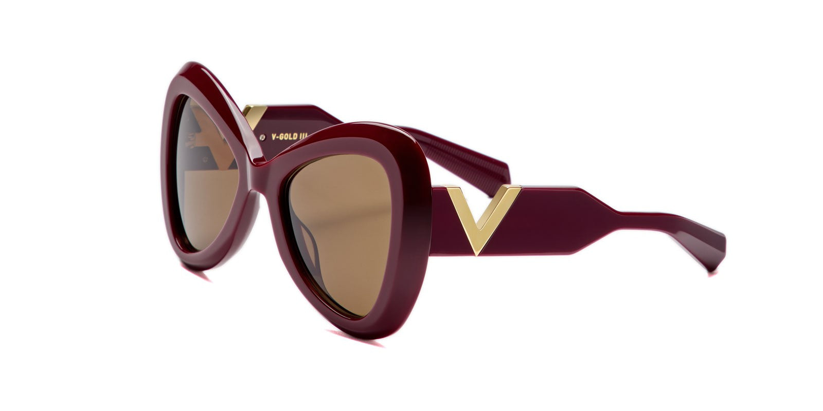 VALENTINO V-GOLD-III VLS138 B - Red Acetate