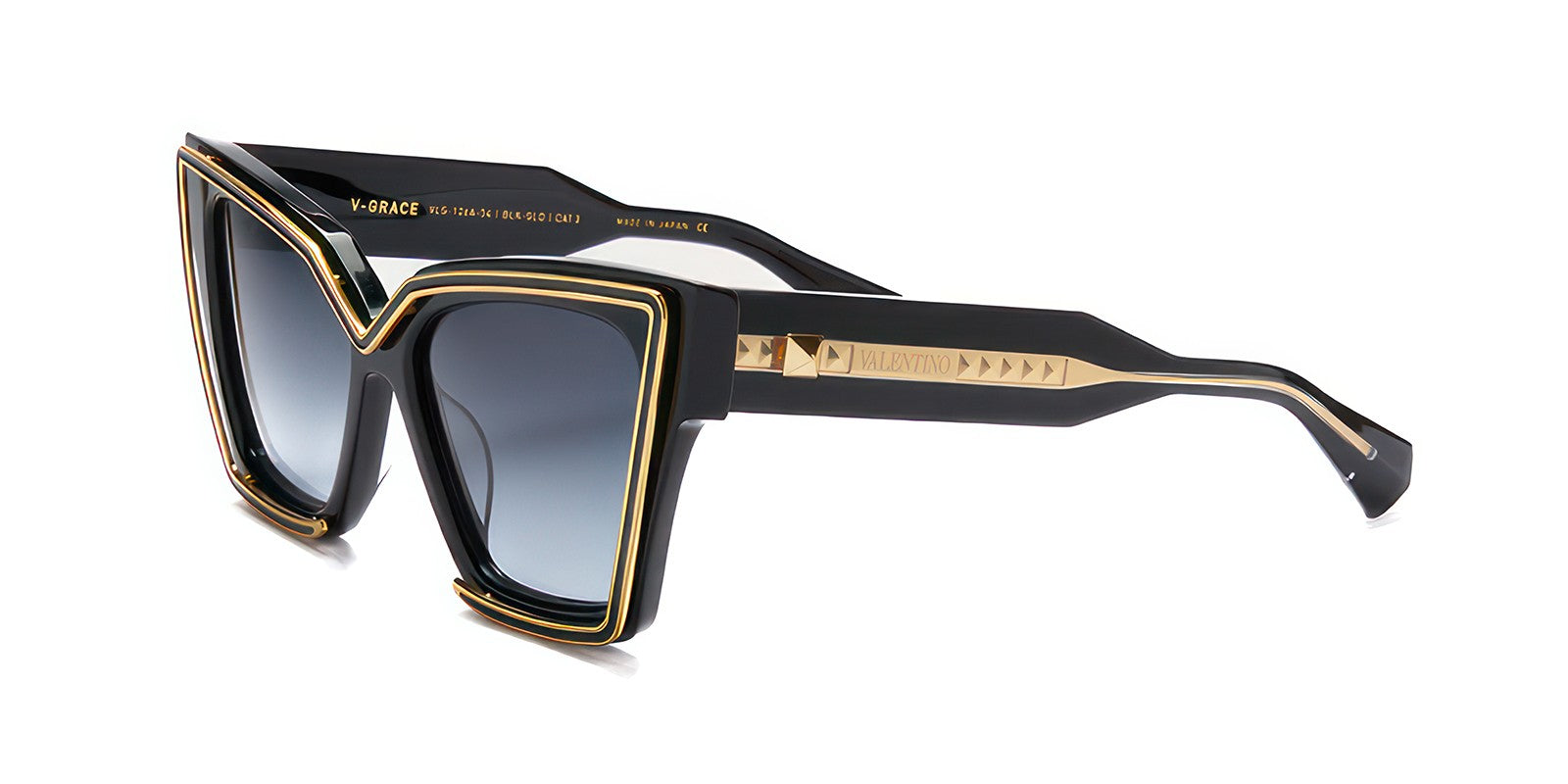 VALENTINO V-GRACE VLS126 A - Black Acetate/Metal